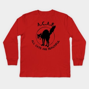 All Cats Are Beautiful (ACAB) Kids Long Sleeve T-Shirt